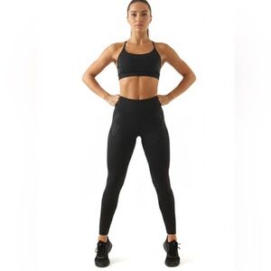 Gymshark Set Women’s S/M Black Sculpt Leggings Sport Bra Set